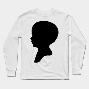 Little Boy Silhouette Long Sleeve T-Shirt